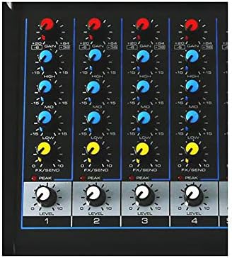 Pyle 6-Channel Professional Audio Mixer - USB - Bluetooth - 48V Phantom Power - Digital MP3 Input - FX 16-Bit DSP - Desk System Interface - PMXU63BT - Image 5
